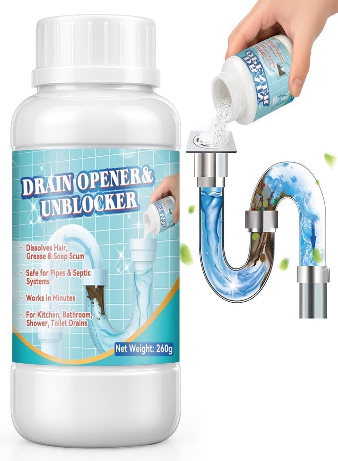 Balldanlu Powerful Pipeline Dredging Agent, 260ml Drain Clog Cleaner for Shower, Sink, Toilet, Tub Drains, Drain Cleaner Cleaner Hair, Grease, Soap Scum, Blockages for Kitchen & Bathroom - Image 1